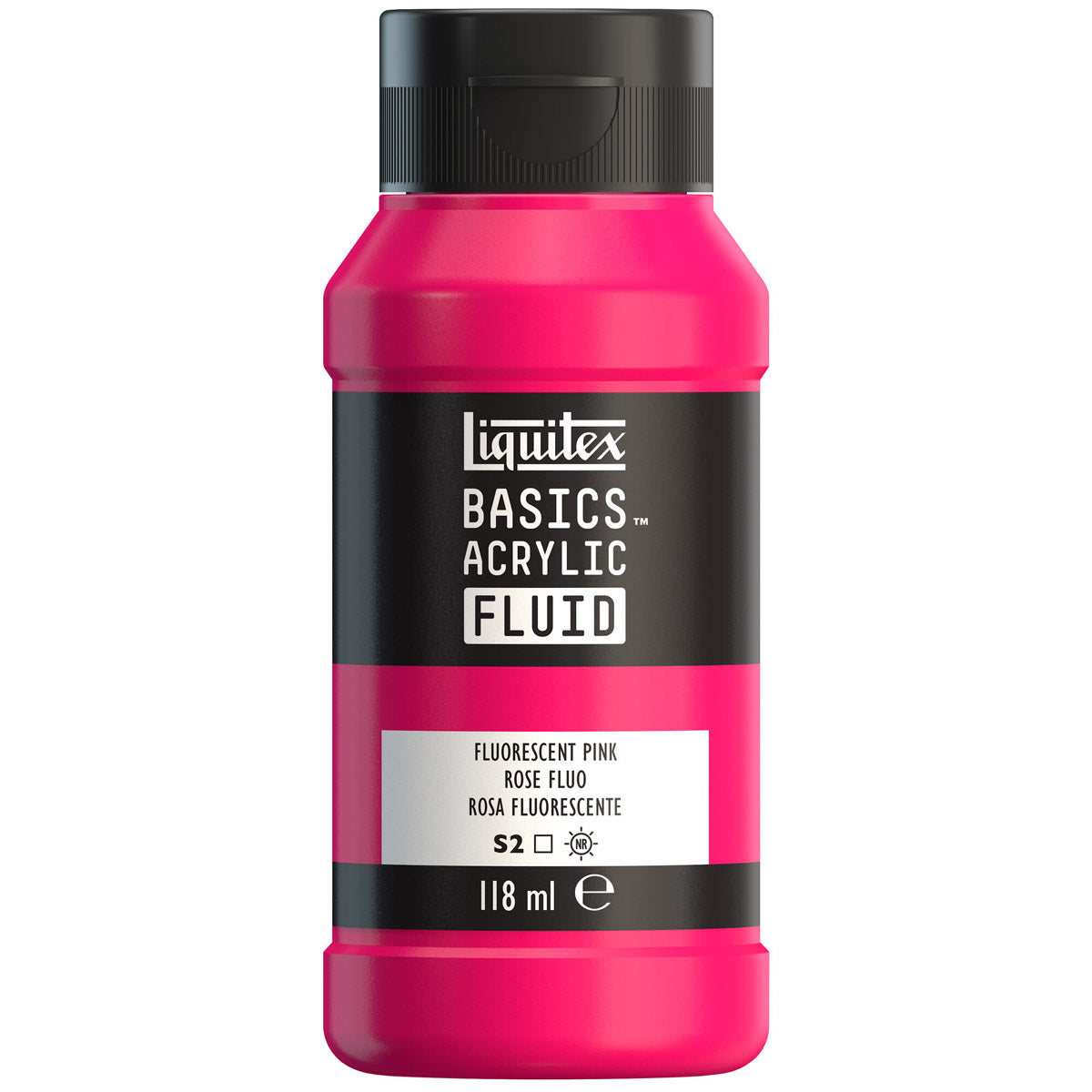 Liqitex Basics Fluid Acryl 118 ml - Fluorescerende roze S2