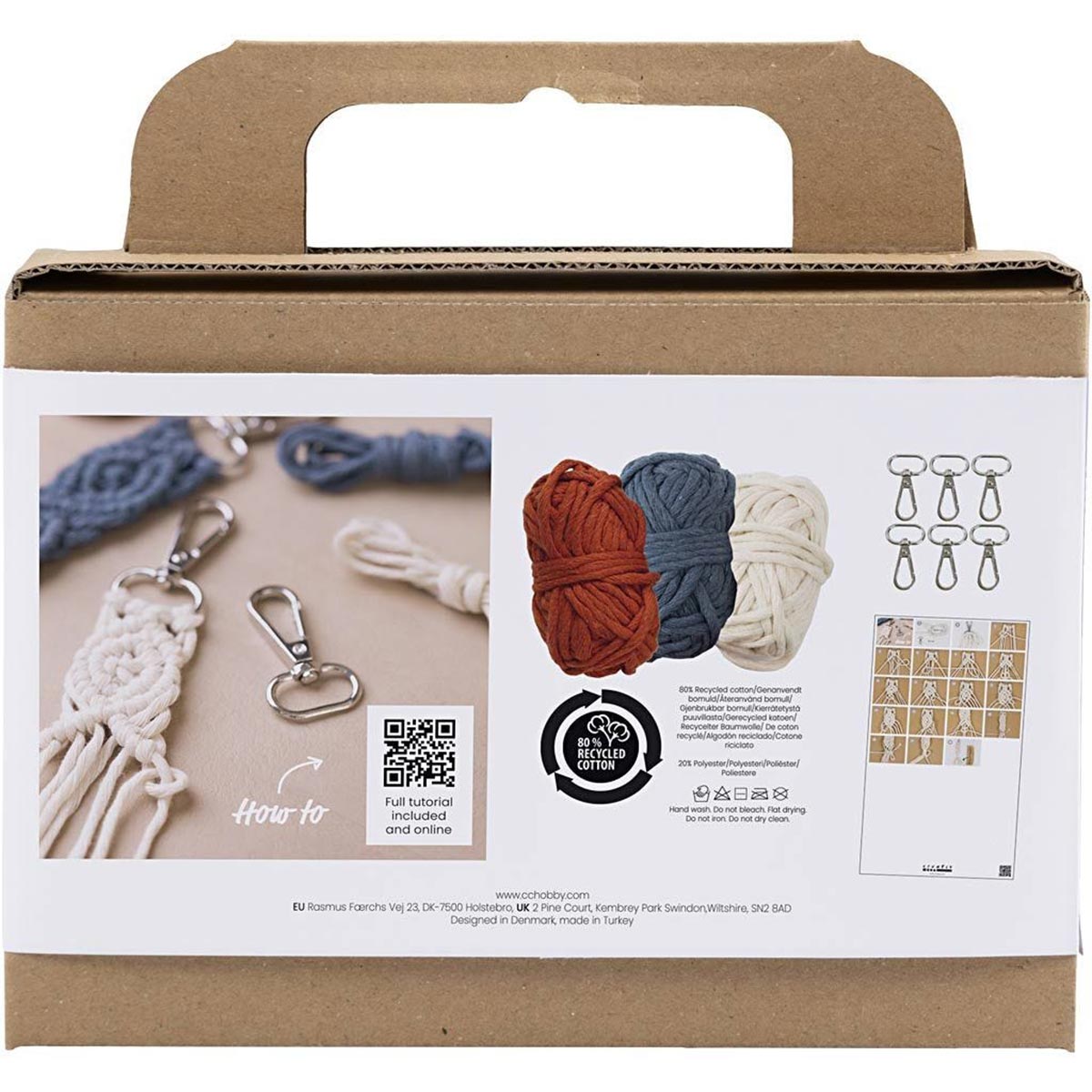 Creativ - mini kit artigianale - macramé - galling - 1 pacchetto