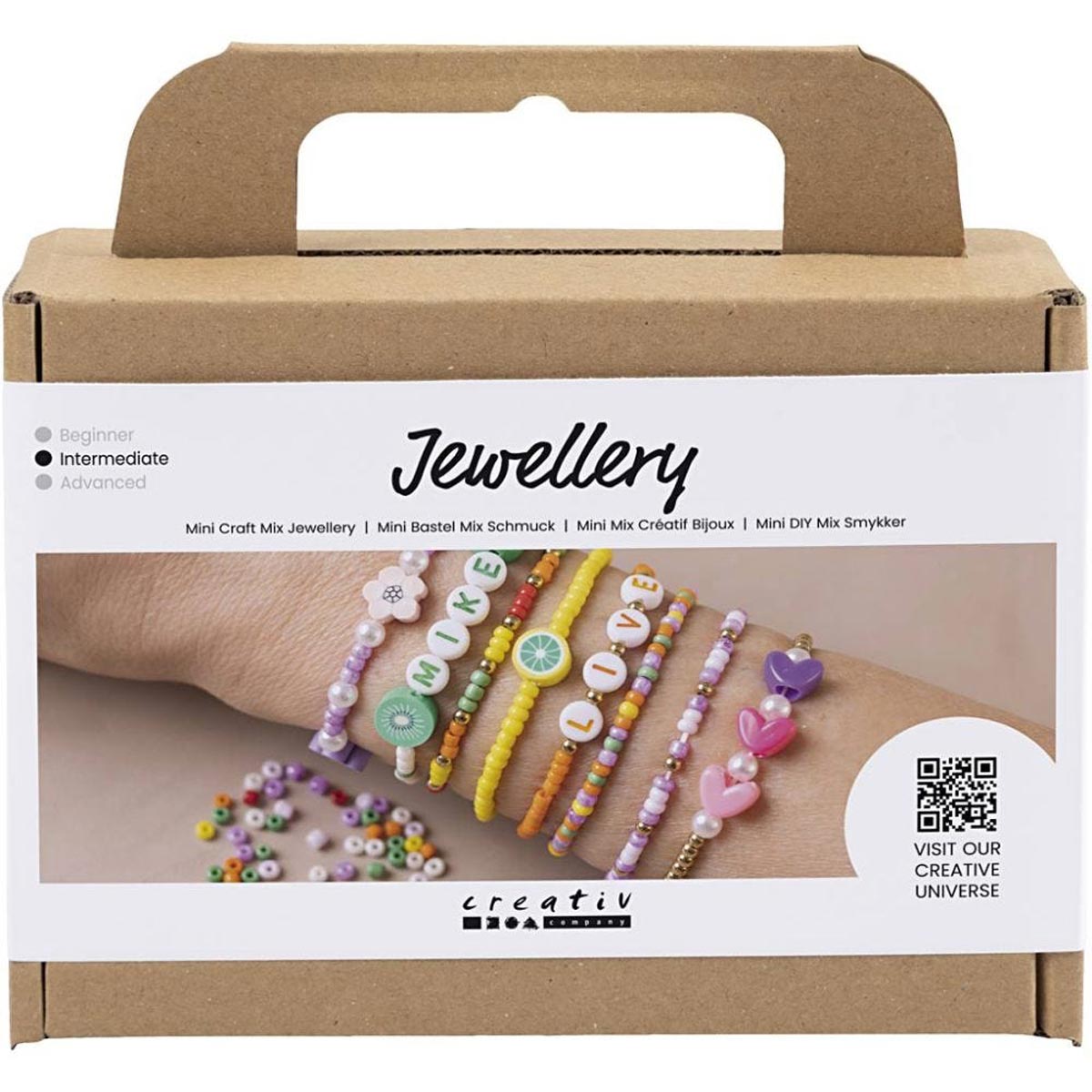 Creativ - Mini Craft Kit - Bijoux - Bracelets colorés - 1 pack