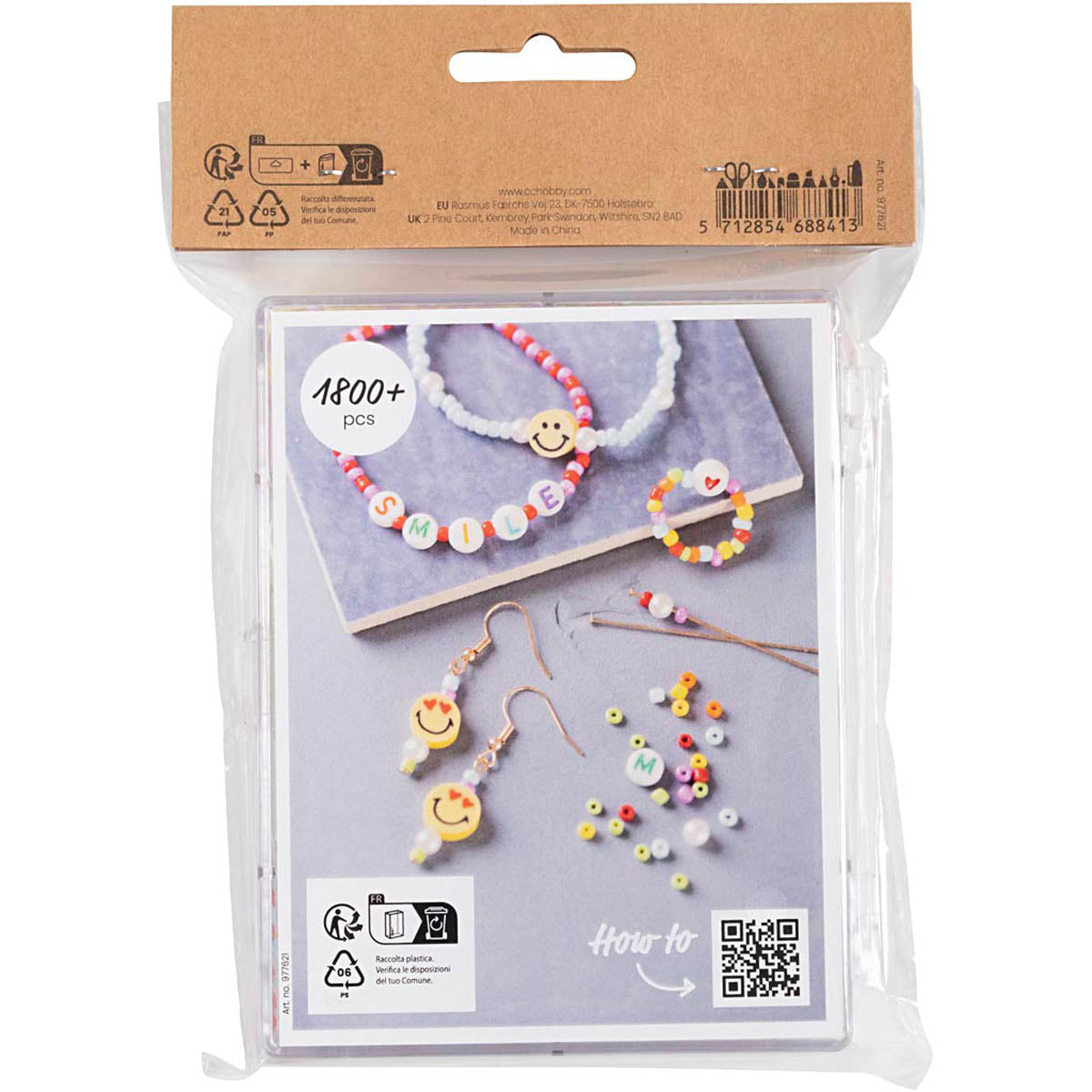 Creativ - Craft Bead Mix Jewellery Rainbow Colours