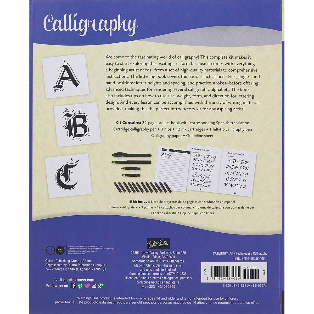 Walter Foster - kalligrafie -kit: een complete kit voor beginners