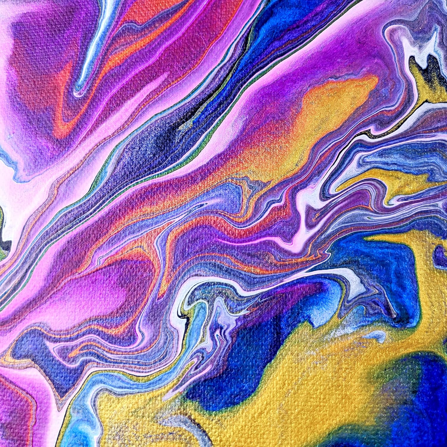 ARTISTIK Acrylic Pouring Paints - 8 x 100ml Paint Colour Set with 2 Mixing Cups - , Canvas, Glass, Paper, Wood, Stone, Tile