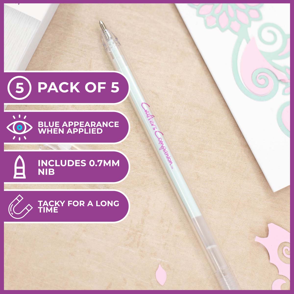 Crafter's Companion Ball Point Glue Pen Set (5 pack)