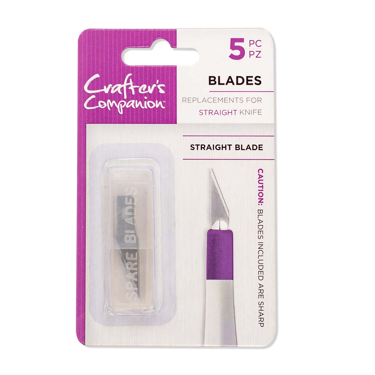 Crafter's Companion Knife Replacement Blades - Straight (5 Piece)