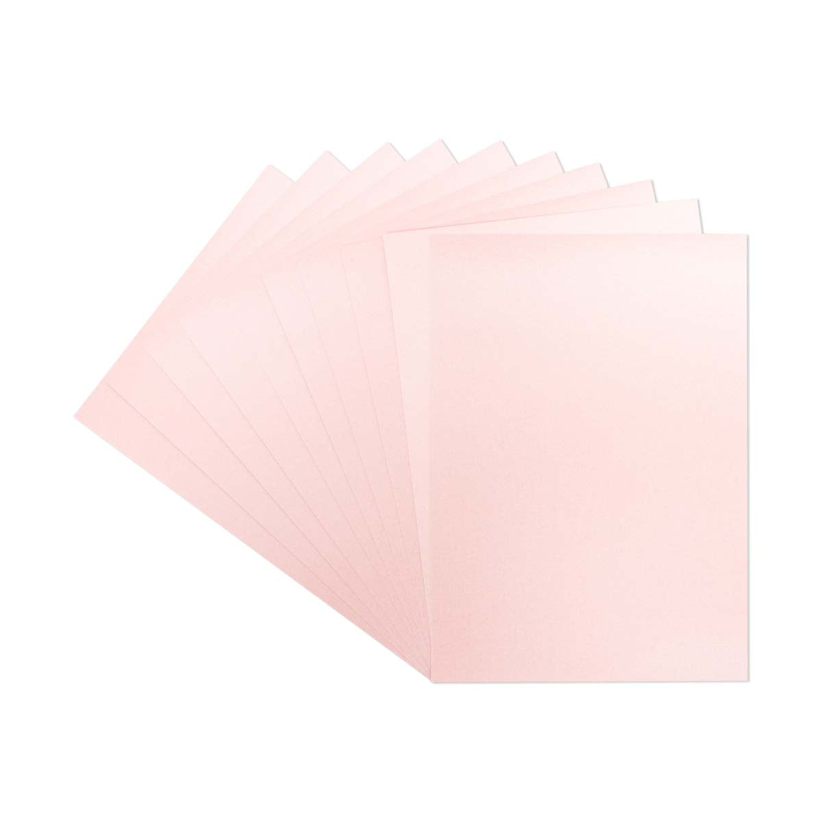 Crafter's Companion - Centura Pearl Effet - A4 Carte 300gsm 10 feuilles - Rose bébé