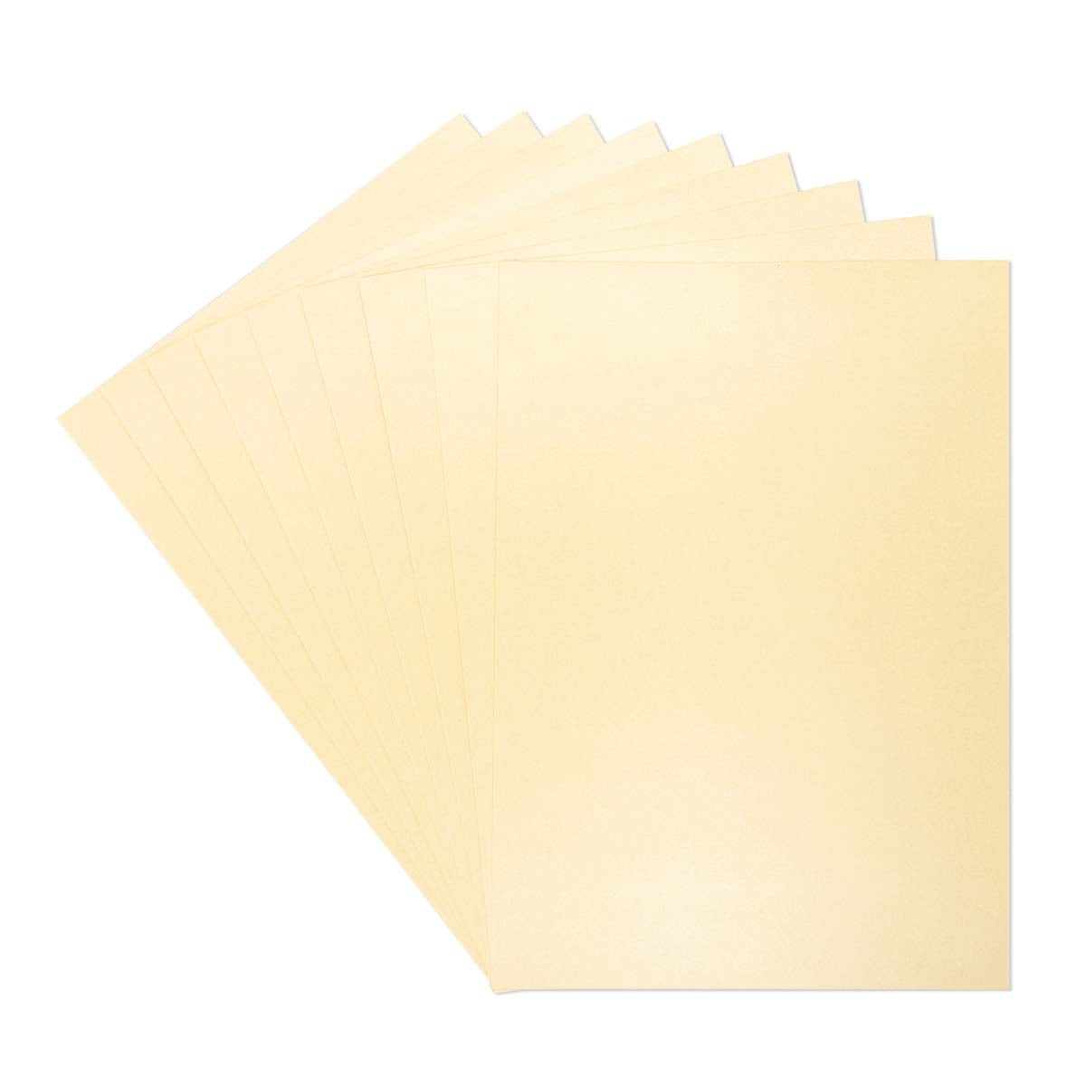 Crafter's Companion - Centura Pearl Effect - A4 Card 300gsm 10 Sheets - Ivory