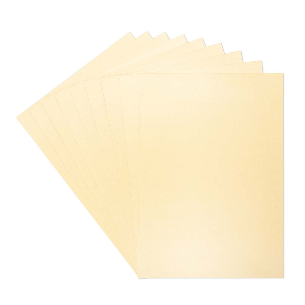 Crafter's Companion - Centura Pearl Effet - A4 Carte 300gsm 10 feuilles - Ivory