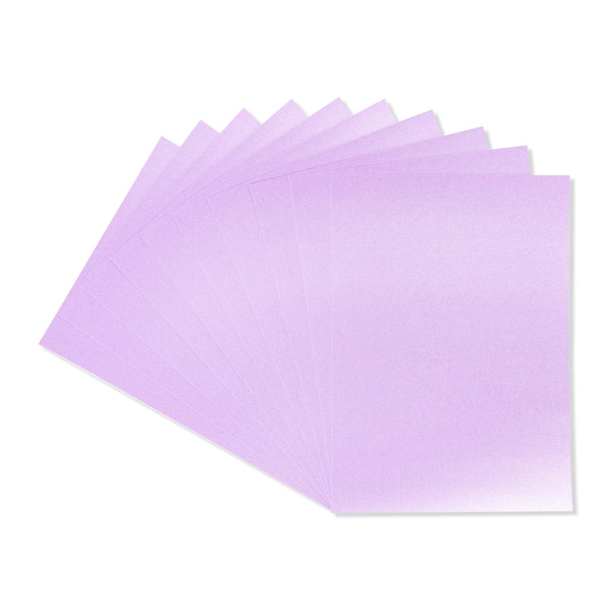 Crafter's Companion - Centura Pearl Effet - A4 Carte 300gsm 10 feuilles - Lilac