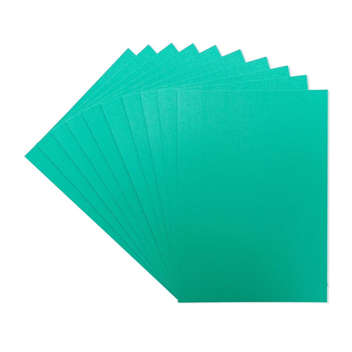 Crafter's Companion - Centura Pearl Effect - A4 Card 300GSM 10 Sheets - Christmas Green