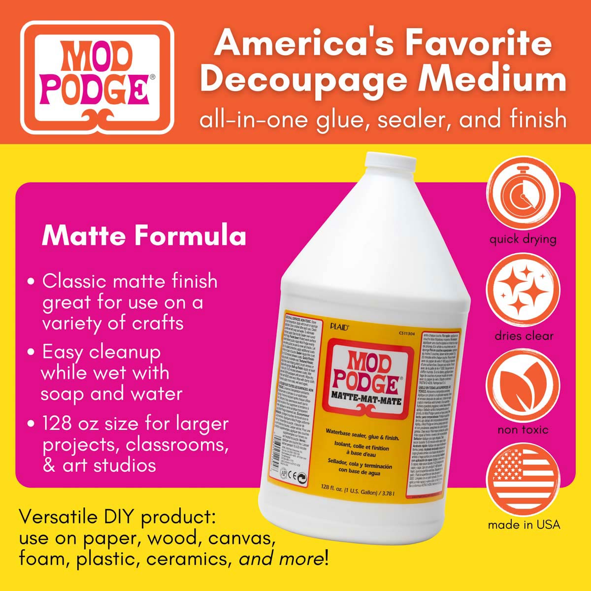 Mod Podge - Matte 1 Gallon / 3.78L