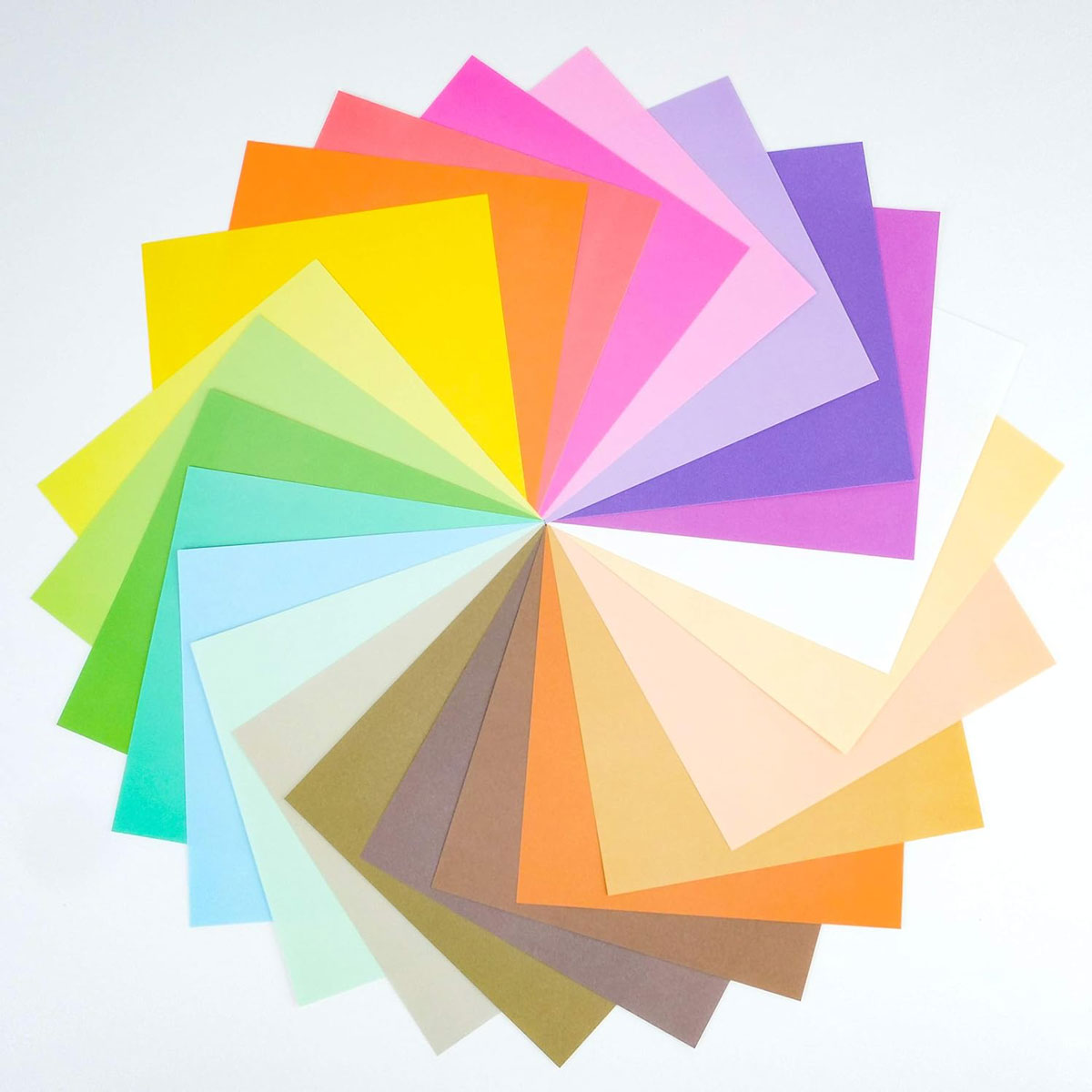 DEVECRAFT - 12 x 12 " - farbiges Papierpaket 48 Blätter - Pastell Edition