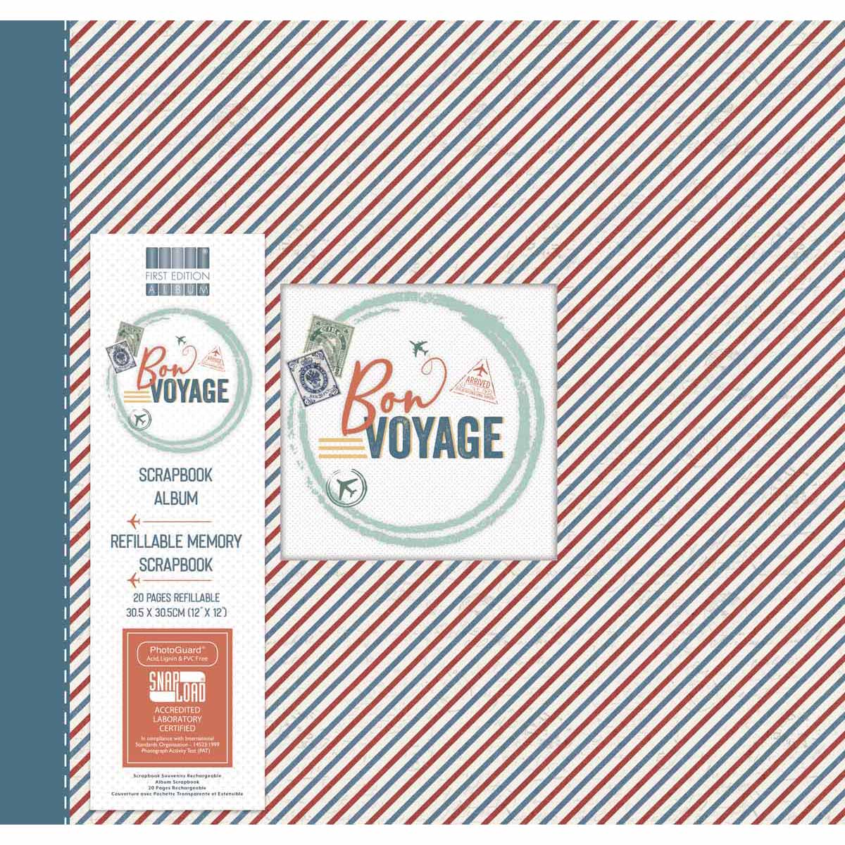 First Edition - 12x12 Album - Bon Voyage Stripes