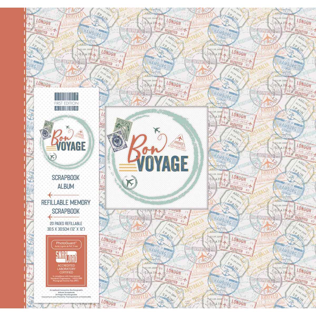 First Edition - 12x12 Album - Bon Voyage Stamps