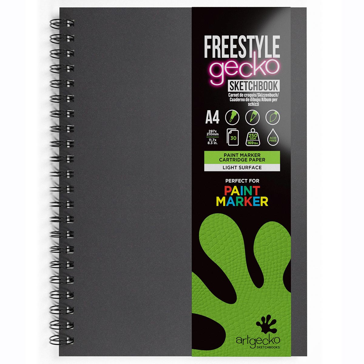 ArtGecko - Freestyle Sketchbook Paint Marker Smoother - A4 Portrait