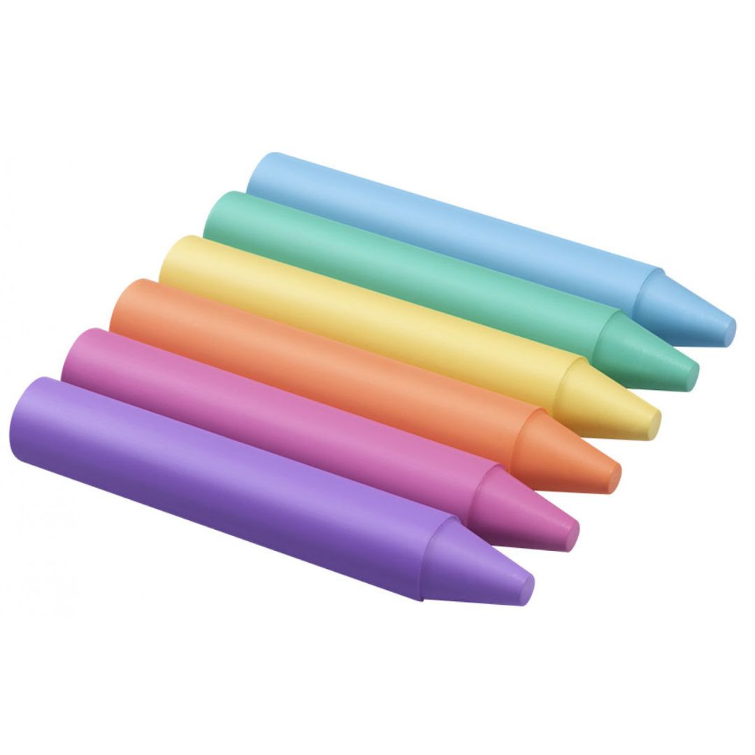 Jovi - Wax crayons Jumbo Jar 60 - Pastel colours + 1 sharpener