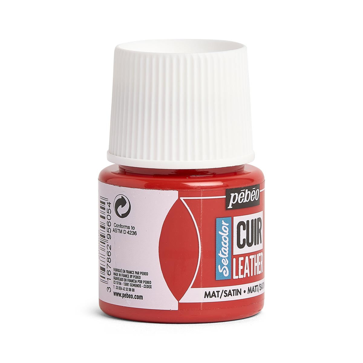 PEBEO - Vernice in pelle setacolor 45ml - rosso intenso