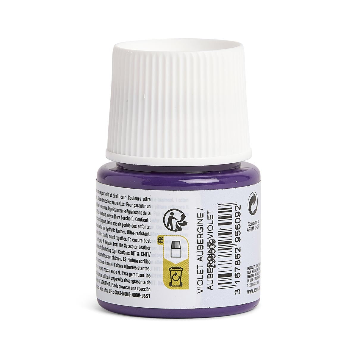 Pebeo - peinture en cuir setacolor 45 ml - Aubergine Violet