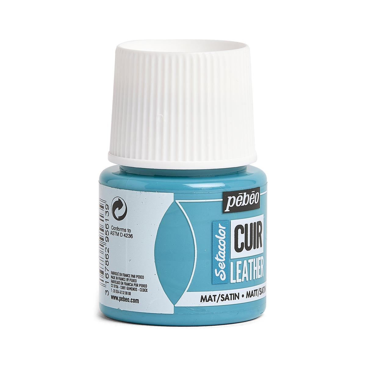 Pebeo - setacolor lederen verf 45 ml - turquoise blauw