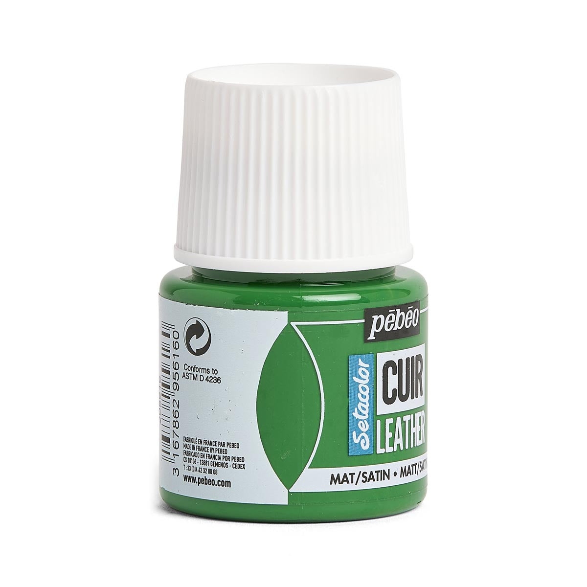 Pebeo - peinture en cuir setacolor 45 ml - Cactus vert