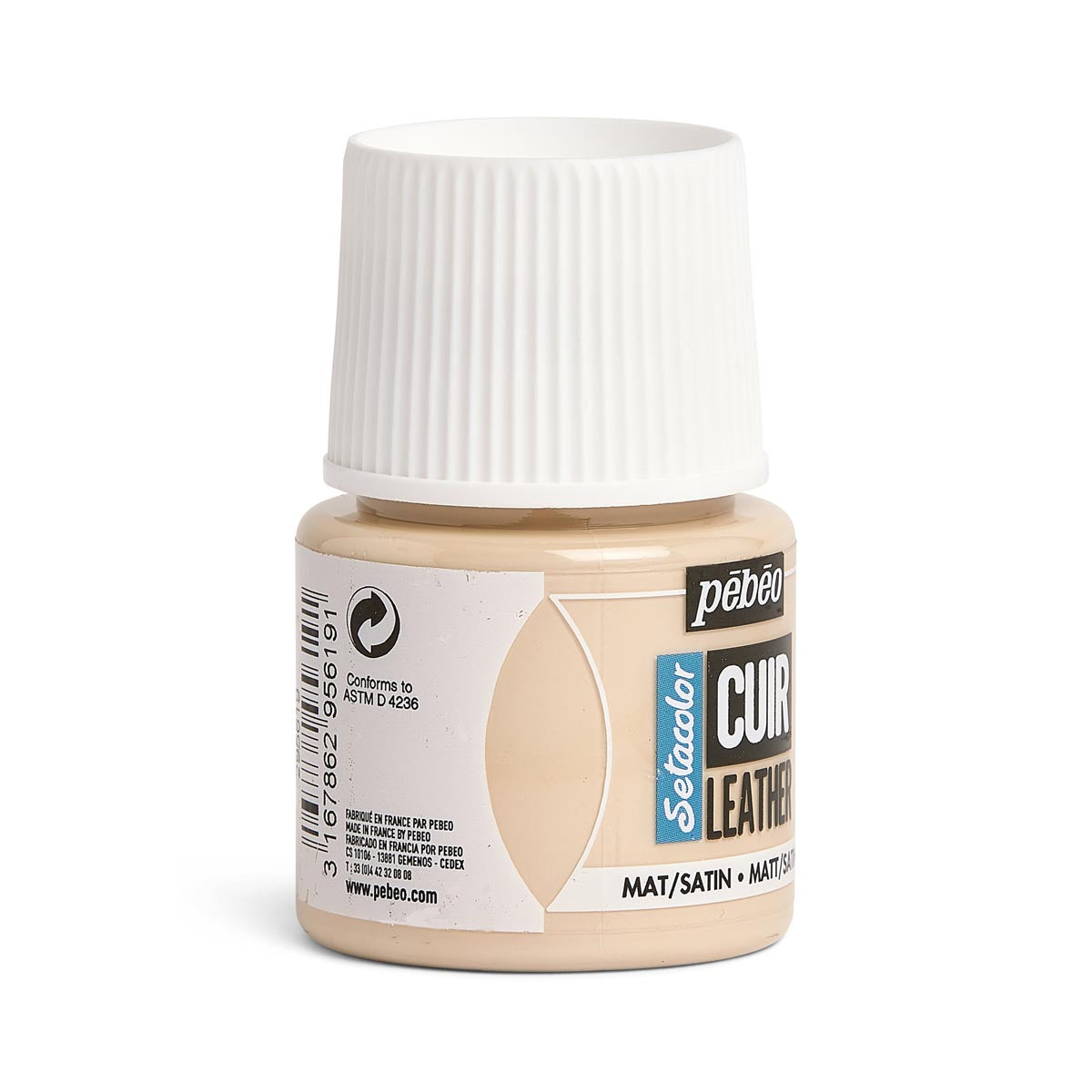 Pebeo - setacolor lederen verf 45 ml - roze beige