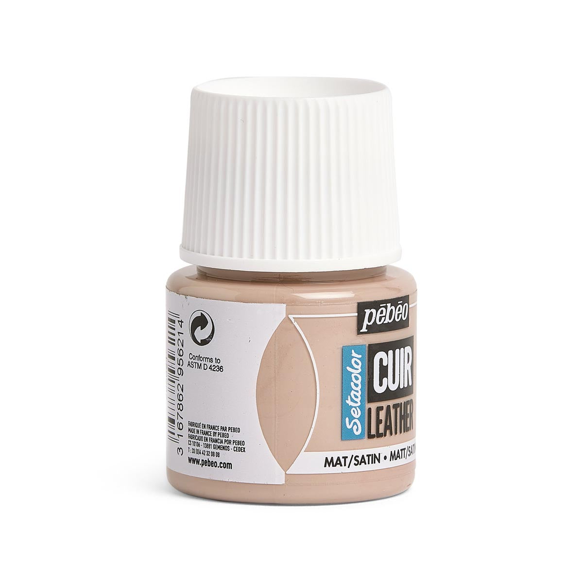 Pebeo - setacolor lederen verf 45 ml - taupe