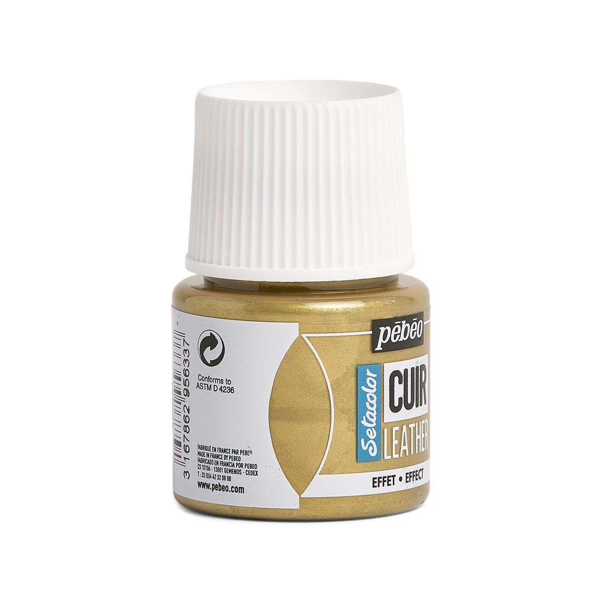 Pebeo - setacolor lederen verf 45 ml - metalen goud