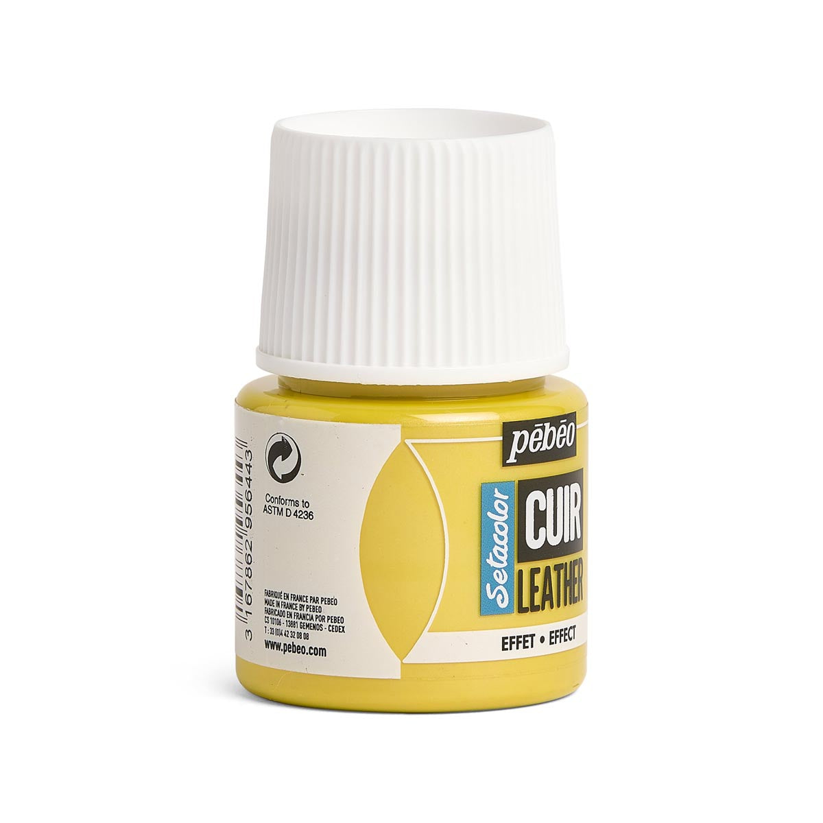 Pebeo - peinture en cuir setacolor 45 ml - Duochrome jaune / violet