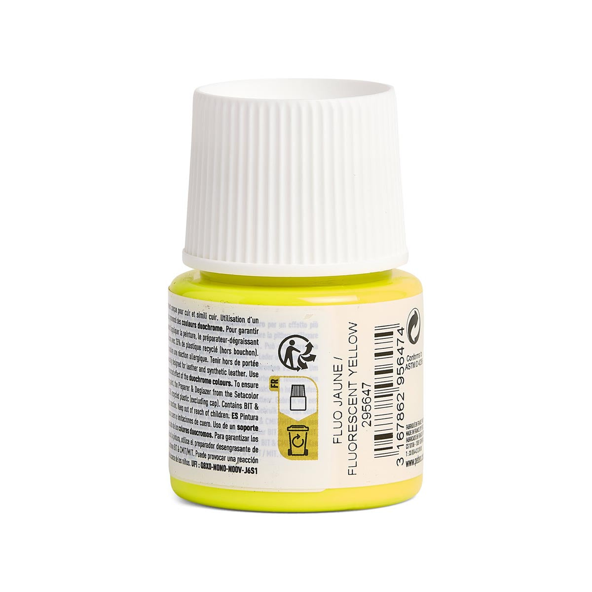 Pebeo - setacolor lederen verf 45 ml - fluorescerend geel