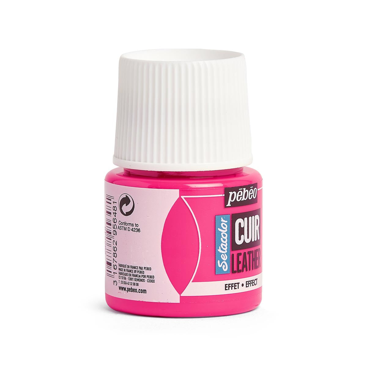 Pebeo - setacolor lederen verf 45 ml - fluorescerend roze