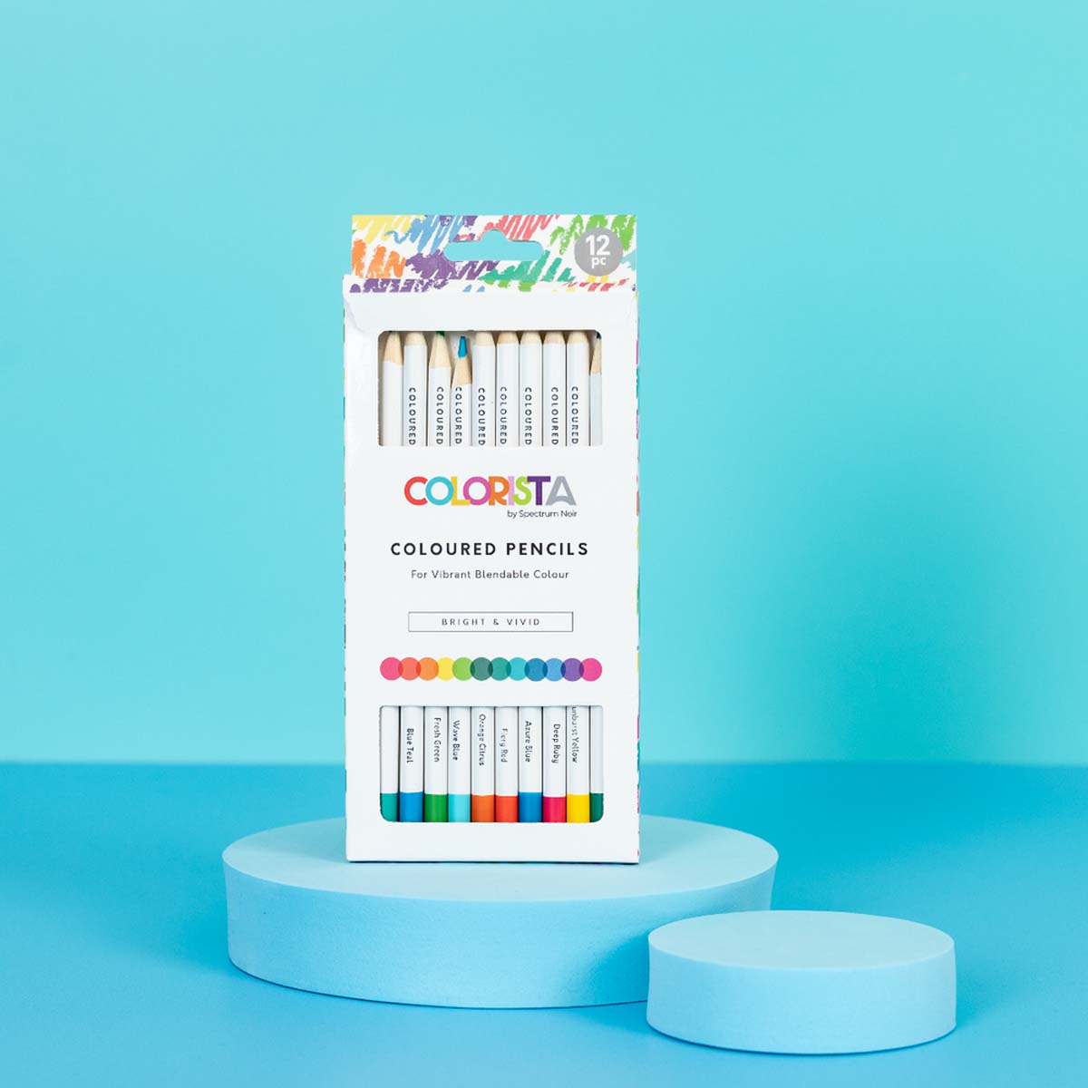 Spectrum Noir Colarista - Crayons de coloriage (12 ensembles) Bright & Vivid