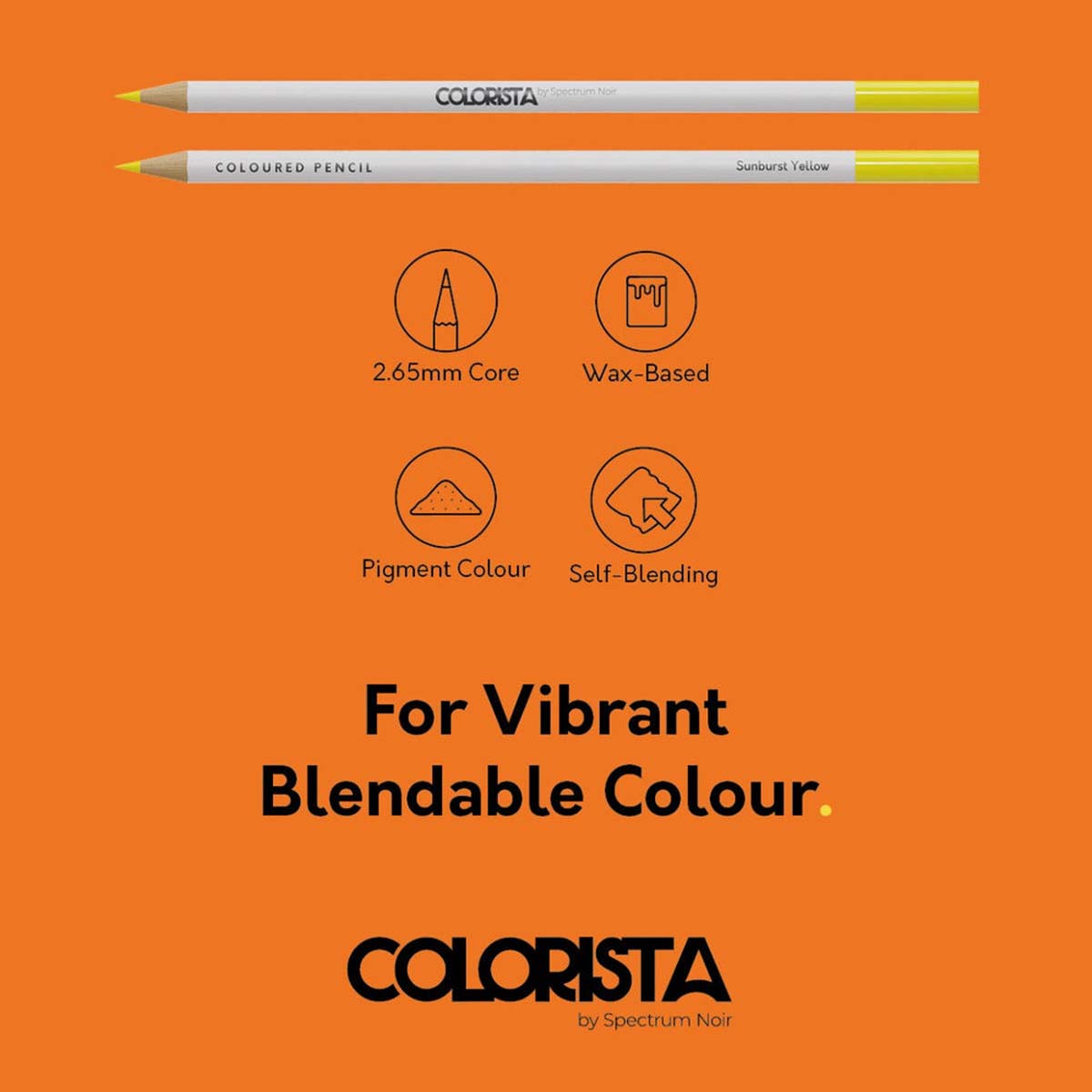 Spectrum noir colorista - kleurpotloden (12 set) helder en levendig