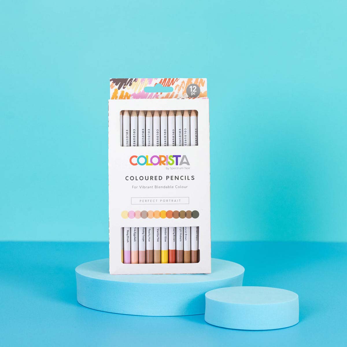 Spectrum Noir Colrista - Crayons de coloriage (12 set) Portrait parfait