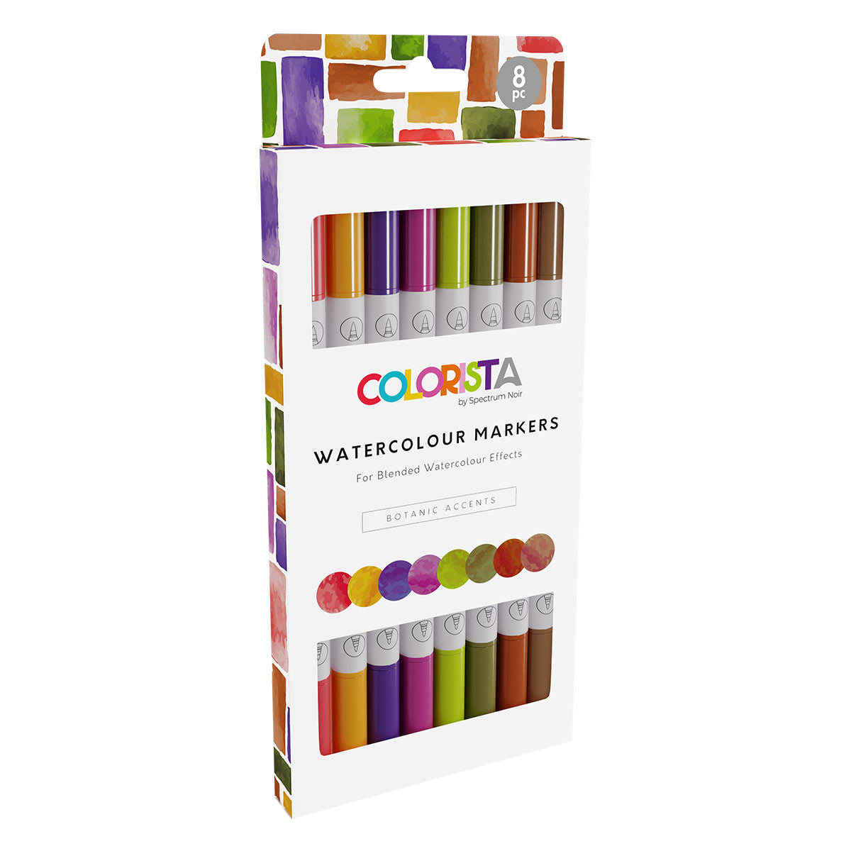 Spectrum Noir Colorista - Watercolour Markers (8 set) Botanic Accents