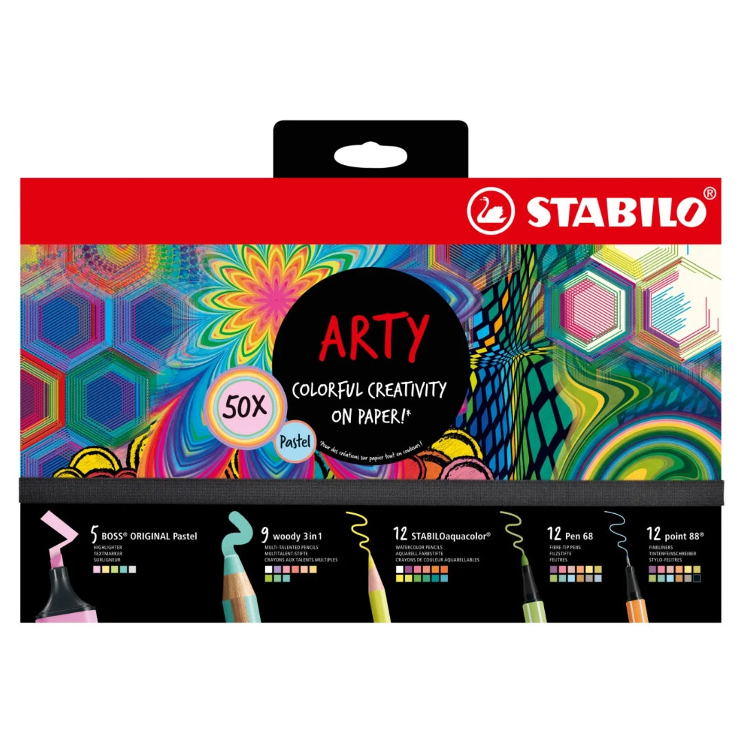 STABILO ARTY Creative Set Pastel - Pack of 50