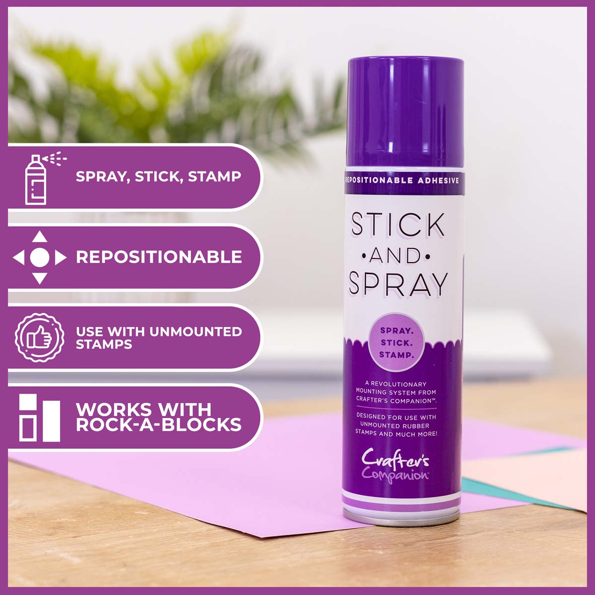 Crafter's Companion - Stick and Spray Montaining Athesive (Purple Can)