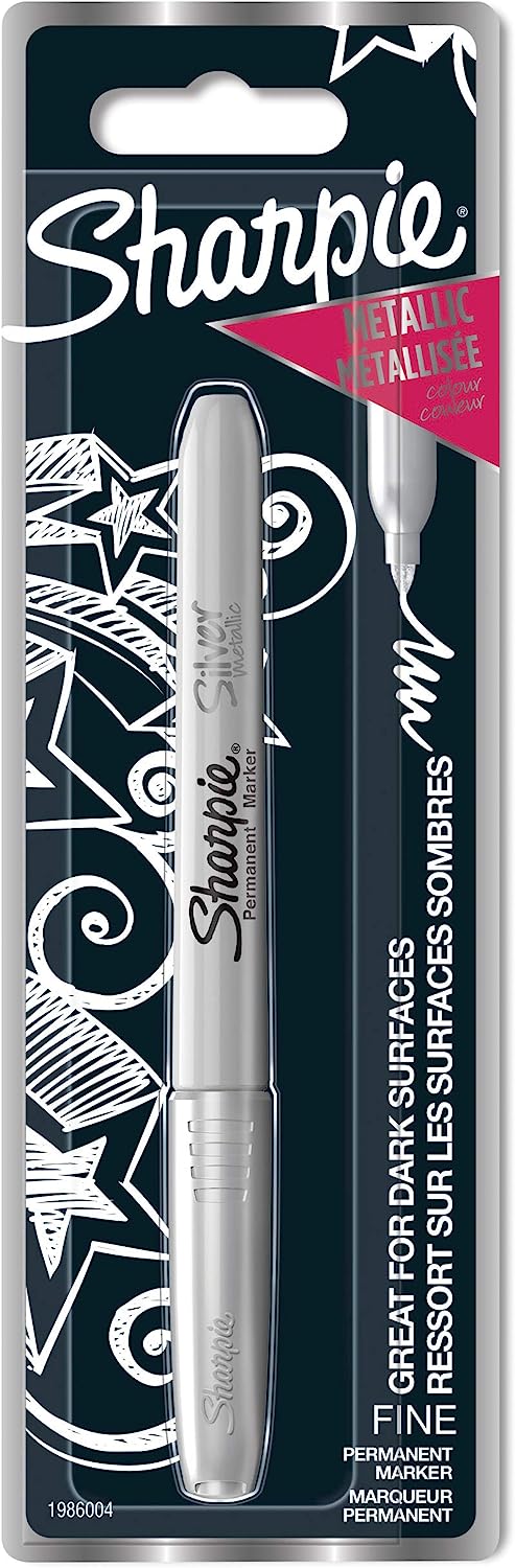 Sharpie - Permanente marker - Metallic Silver -boete