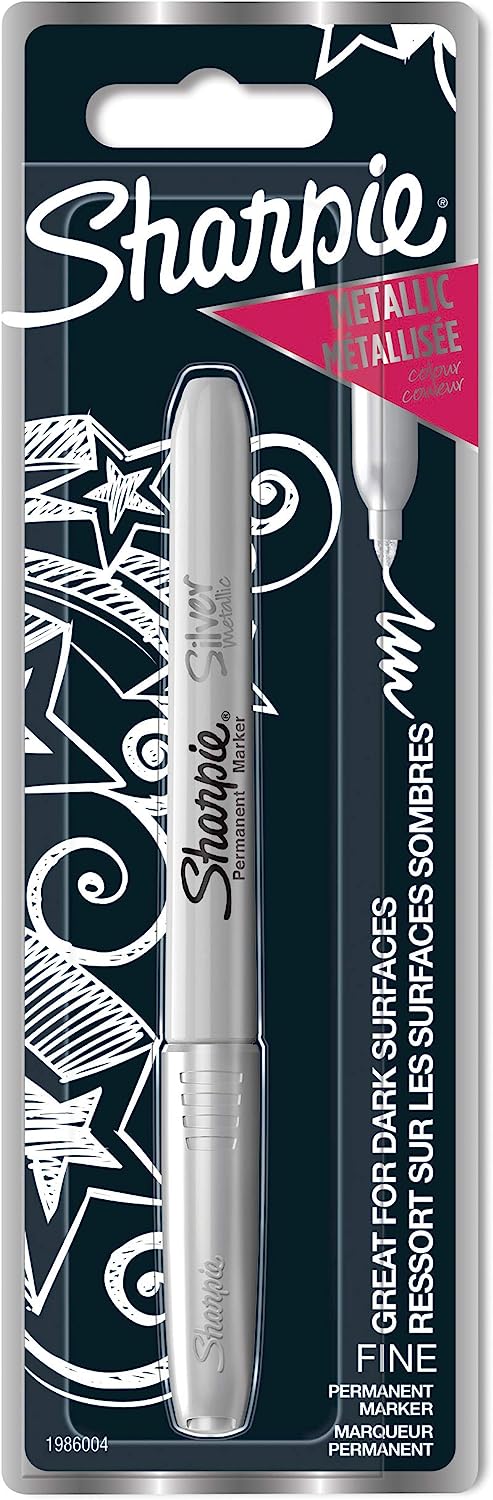 Sharpie - Marqueur permanent - Argent métallisé - Fin