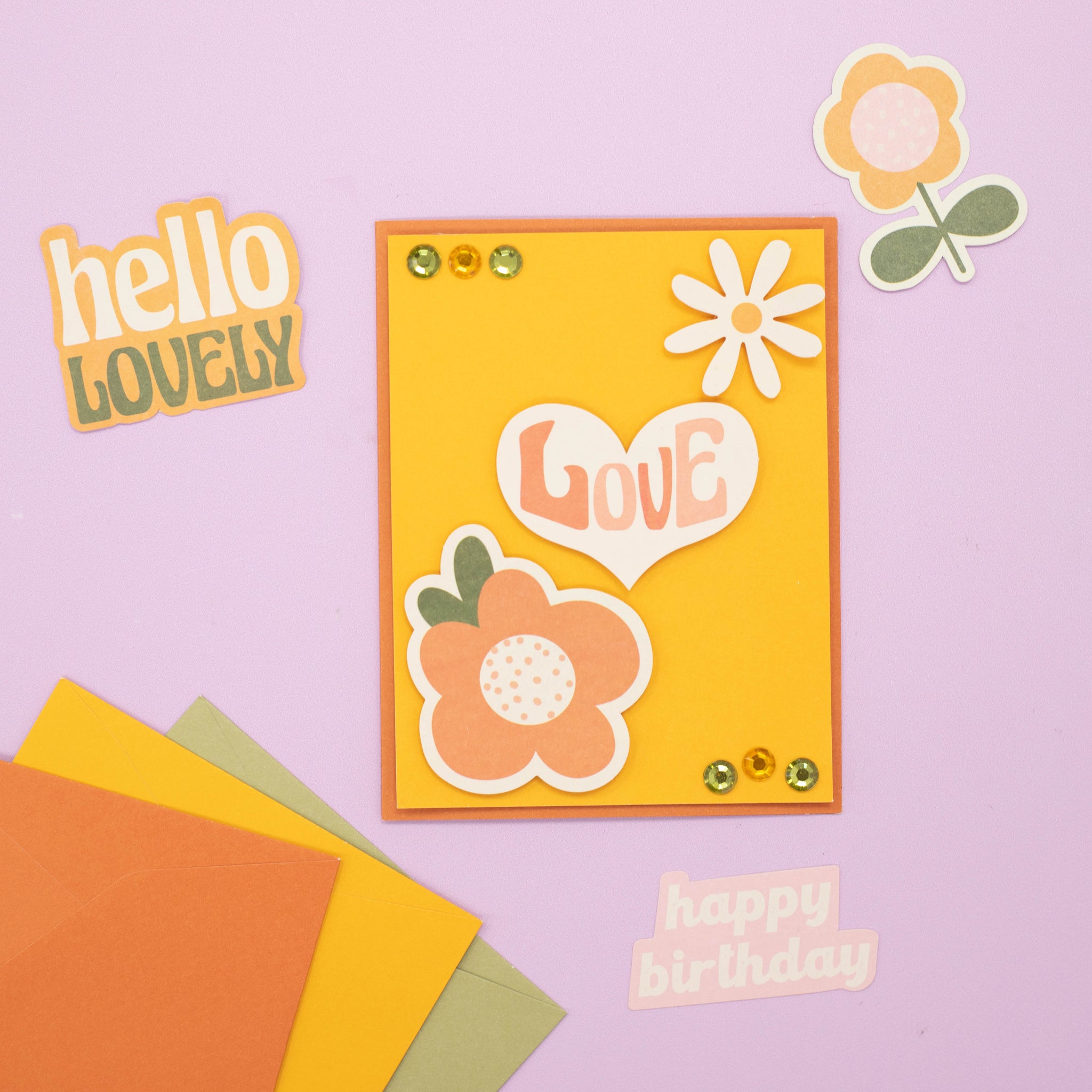 Violet Studio - Mini -Kartenherstellung Kit - Blooms