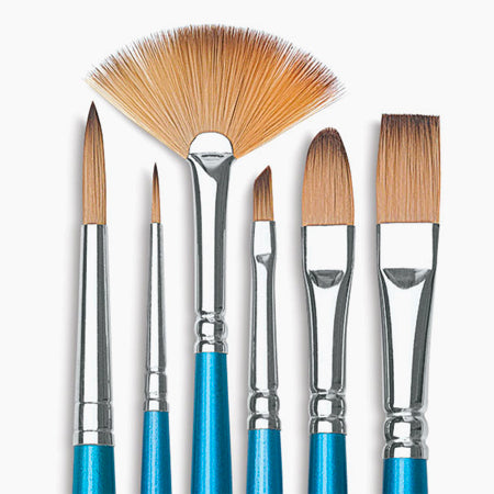 Paint brushes of any size and form are available from Art Materials. 