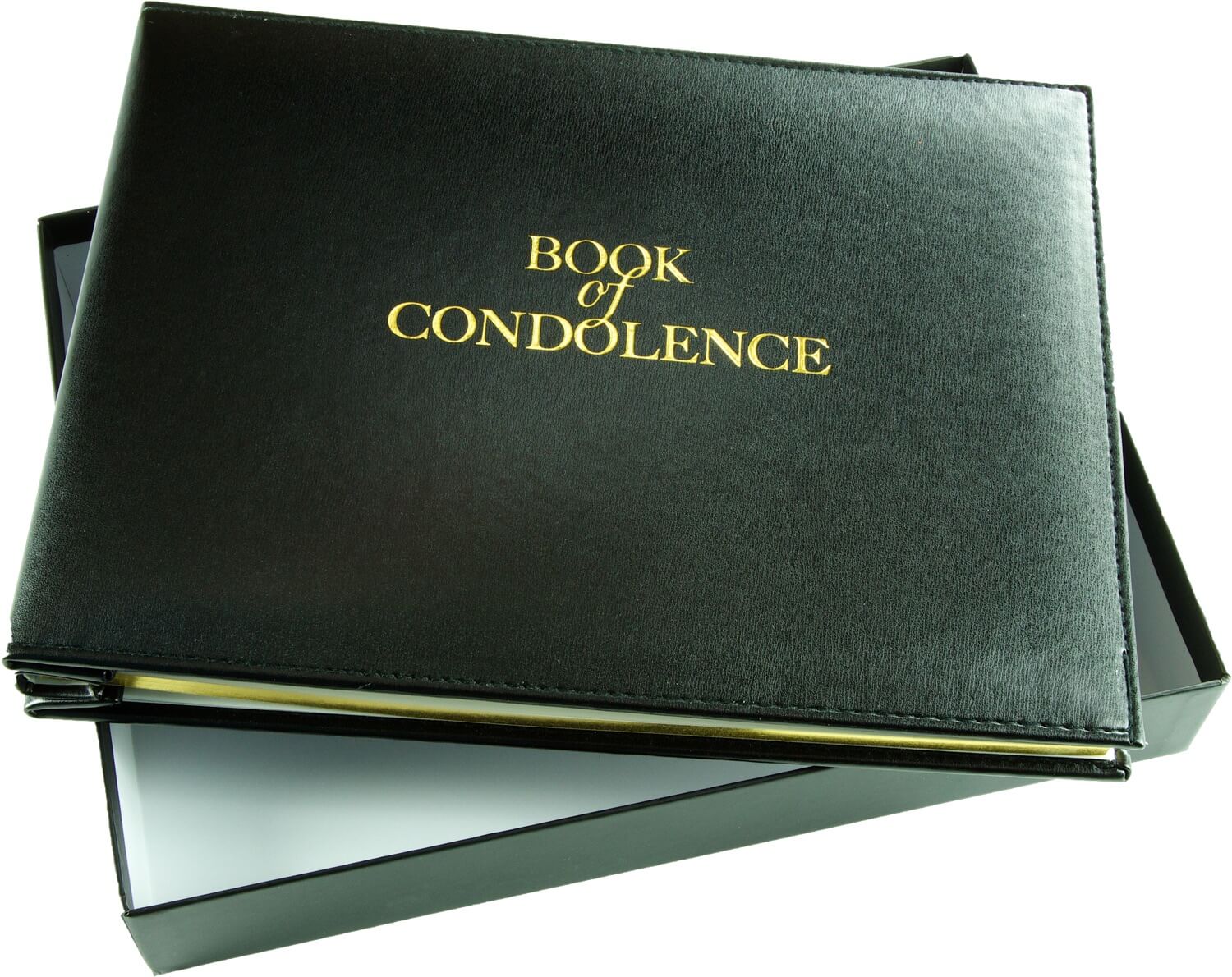 ESPOSTI - Livre funéraire Loose Leaf Of Condolence Black avec Boîte de présentation EL59