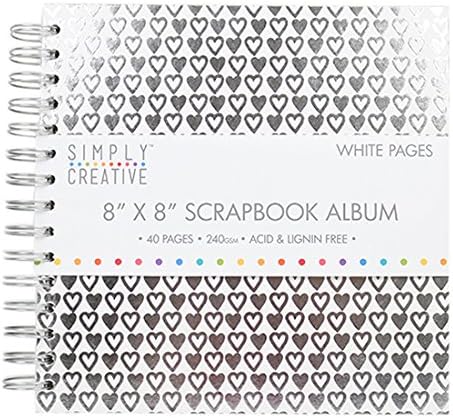 Simply Creative - Album 8x8 - White + Hearts