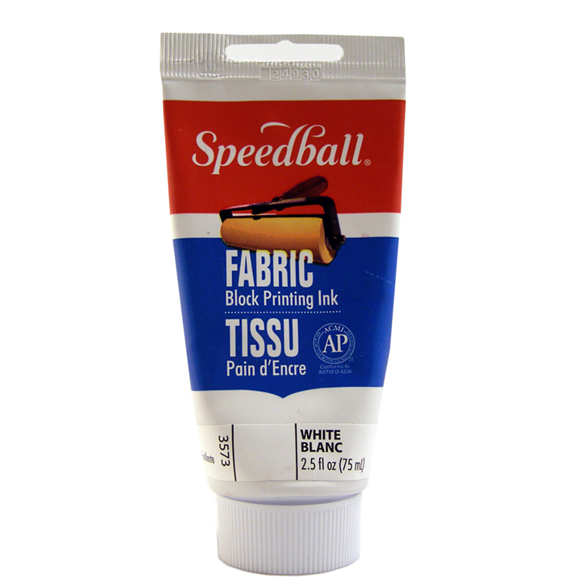 Speedball - Fabric Block Druckfarbe 75ml (2.5oz) - Weiß