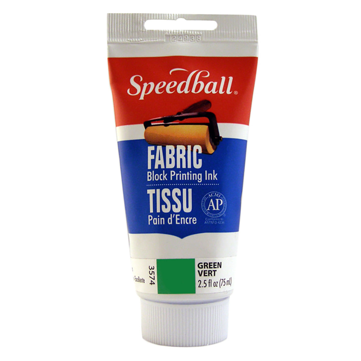 Speedball - Fabric Block Druckfarbe 75ml (2.5oz) - Grün