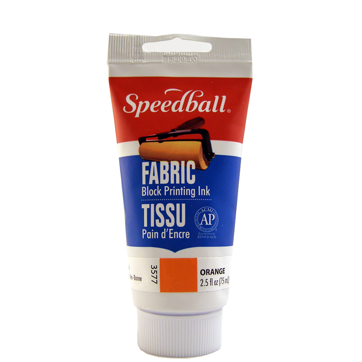 Speedball - Fabric Block Printing Ink 75ml (2.5oz) - Orange