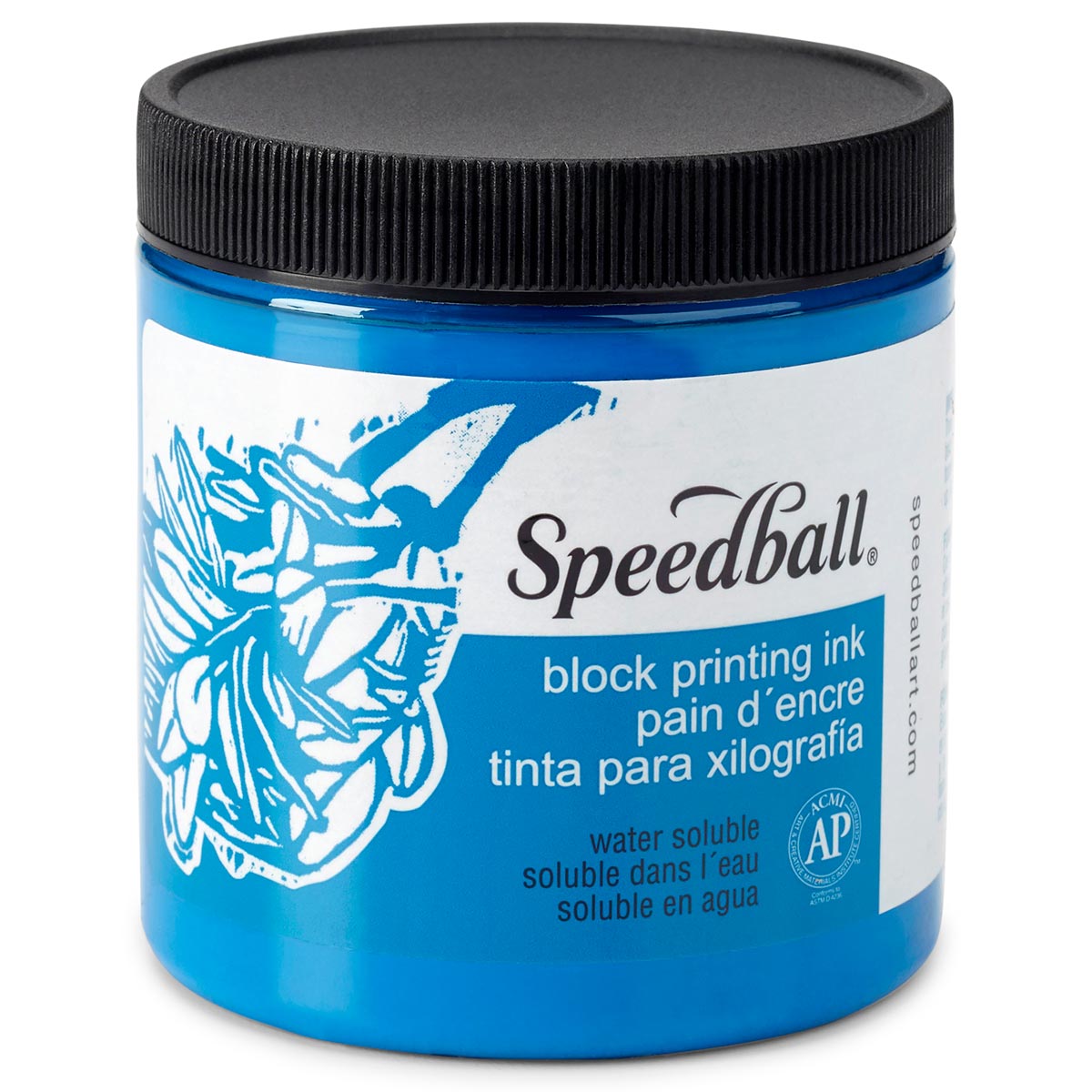 Speedball - in water oplosbaar blok inkt 236 ml (8oz) - blauw
