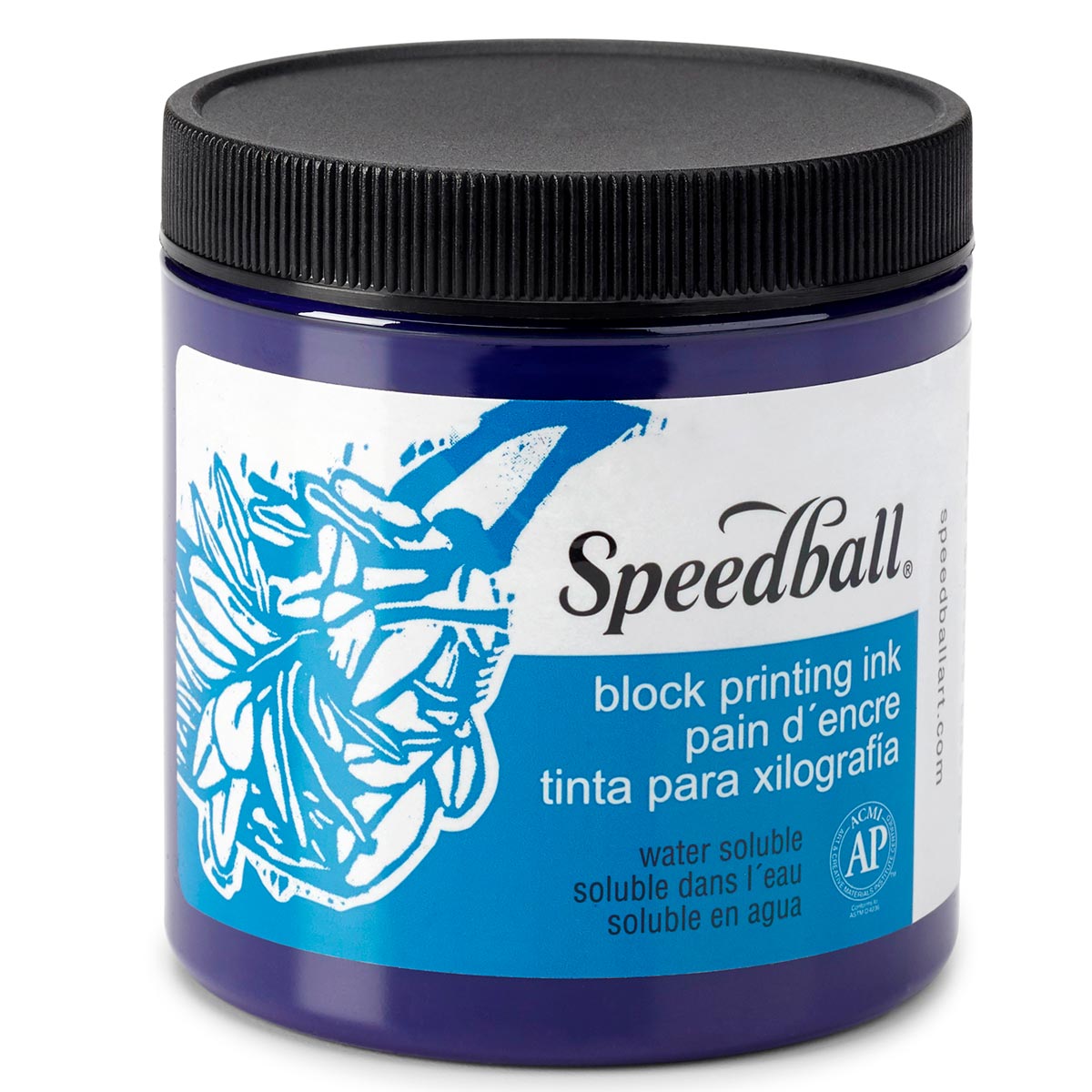 Speedball - in water oplosbaar blok inkt 236 ml (8oz) - Violet
