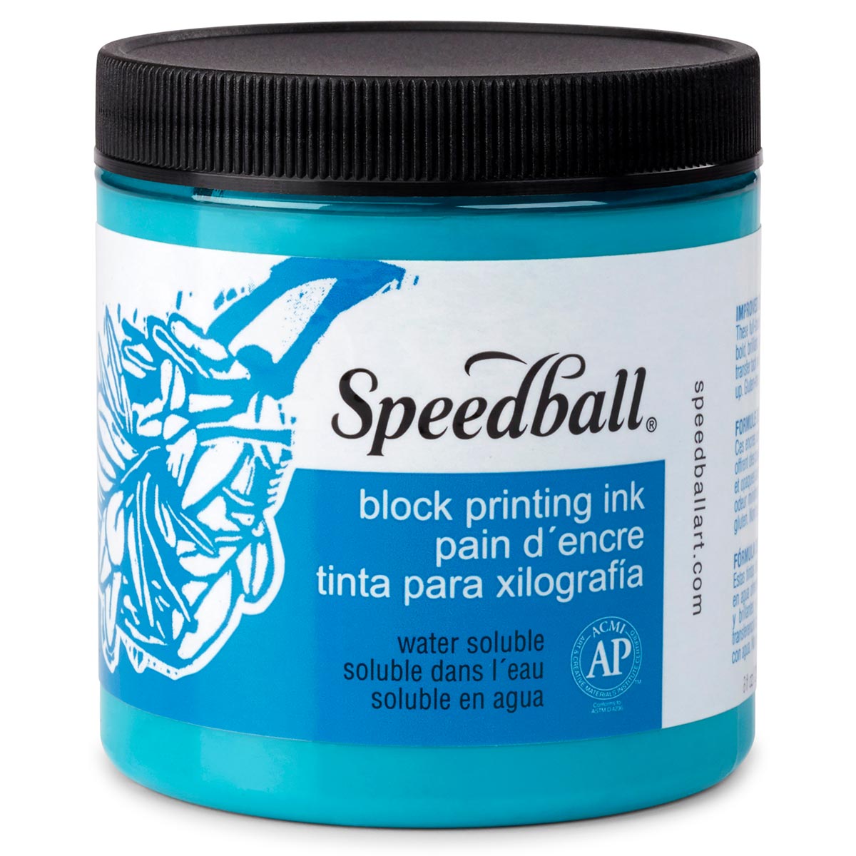 Speedball - Water-Soluble Block Ink 236ml (8oz) - Turquoise