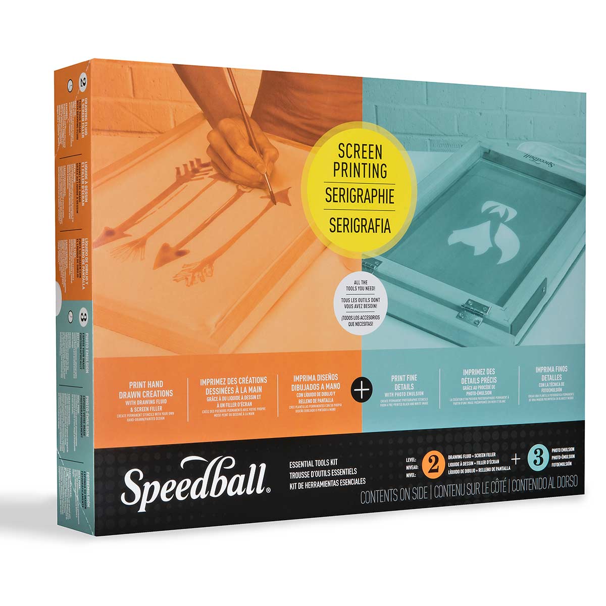 Speedball-Kit strumenti essenziali per la stampa dello schermo
