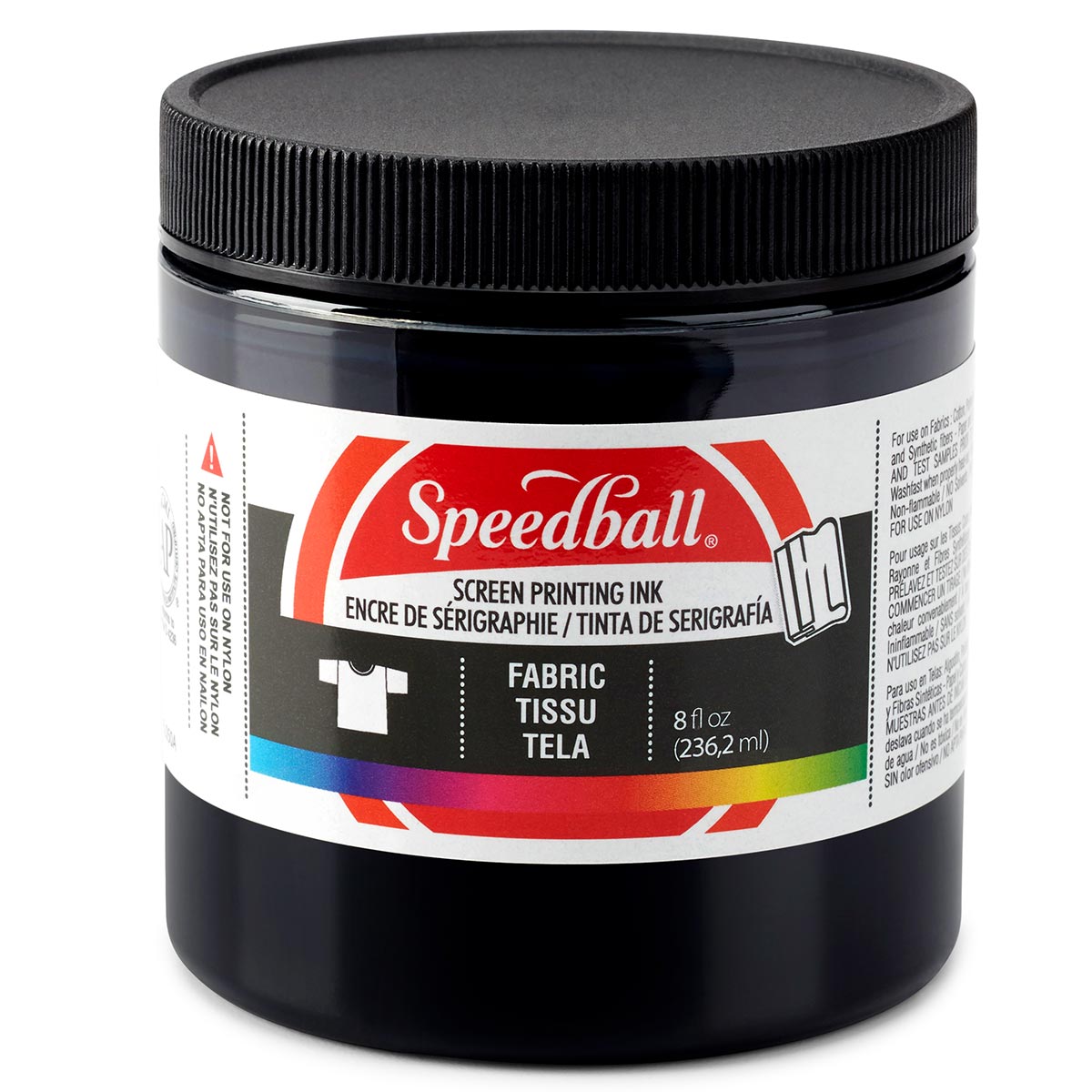 Speedball - Encre de sérigraphie pour tissu 236 ml (8 oz) - Noir