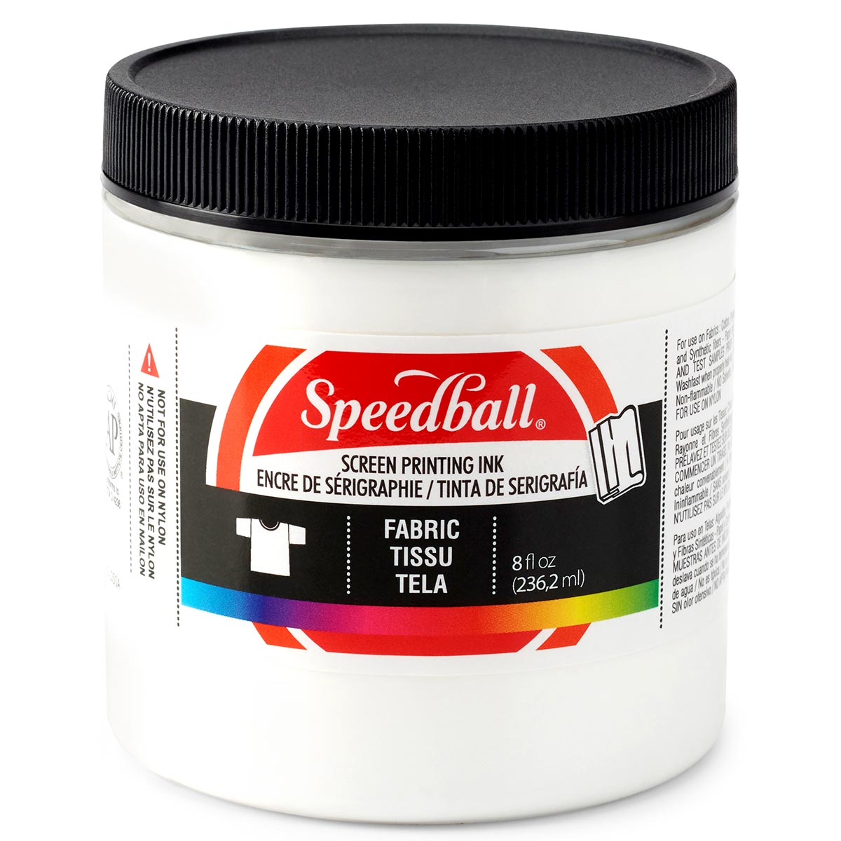 Speedball - Encre de sérigraphie pour tissu 236 ml (8 oz) - Blanc